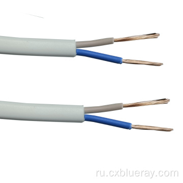 Низкое напряжение 2x0,5 мм2 RVV Плоский кабель 60227 IEC 52 300/300 В кабель из ПВХ